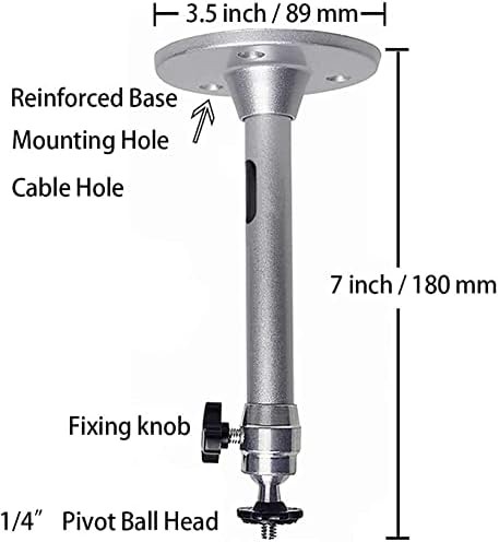 White mini projector ceiling mount bracket — photo 4