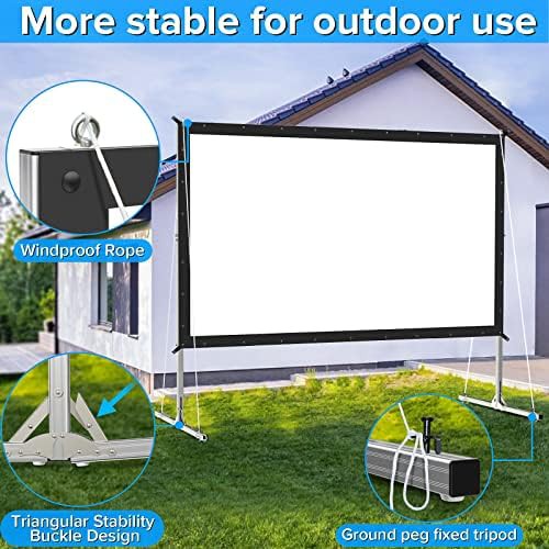 Three layer PVC outdoor projector screen 120 in — photo 5