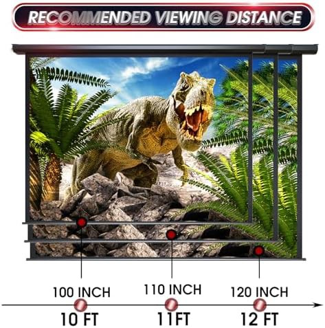 Motorized 120 inch electric projector screen — photo 4