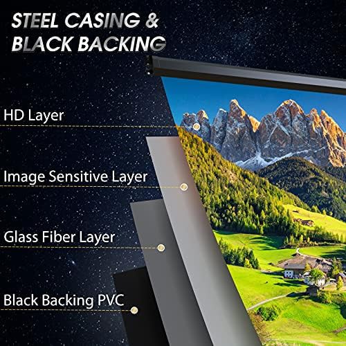 Motorized 120 inch electric projector screen — photo 5