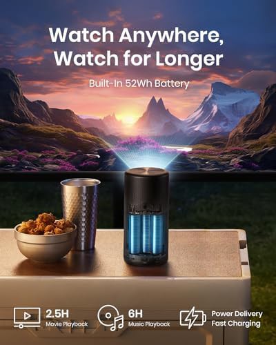 Laser mini smart projector for outdoors — photo 3