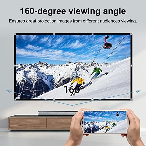 Foldable double sided 72 inch projection screen — photo 4
