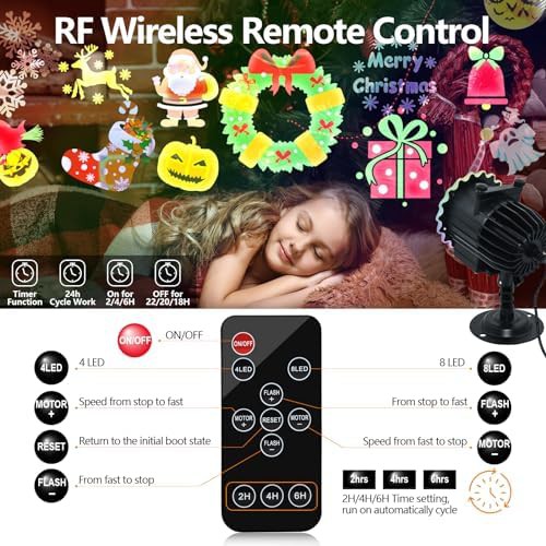 Outdoor Halloween light projector with 8 images — photo 5