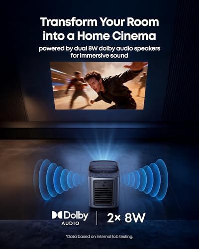 Outdoor smart projector with built-in battery — photo 3