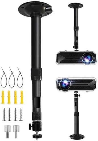 Black adjustable projector ceiling mount