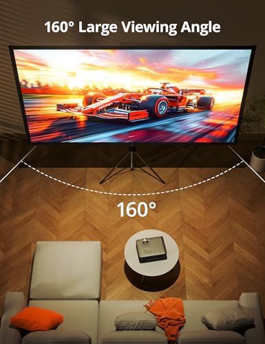 Outdoor 80 inch PVC screen with stand — photo 4