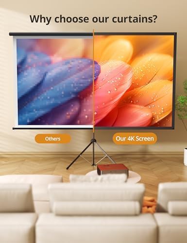 Outdoor 80 inch PVC screen with stand — photo 5