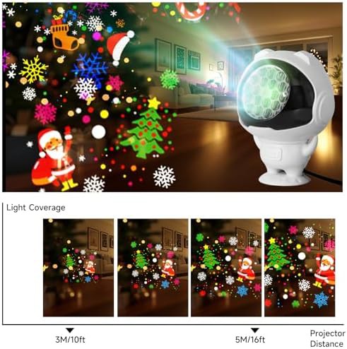 Christmas LED projection lamp for bedrooms — photo 5