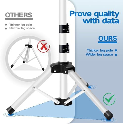 White tripod stand for projectors and laptops — photo 5
