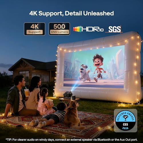 Mini outdoor projector with Google TV — photo 4