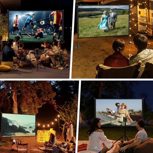 Portable wrinkle free movie screen 120 in — photo 4