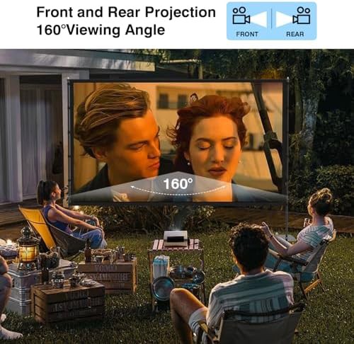 Portable wrinkle free movie screen 120 in — photo 5