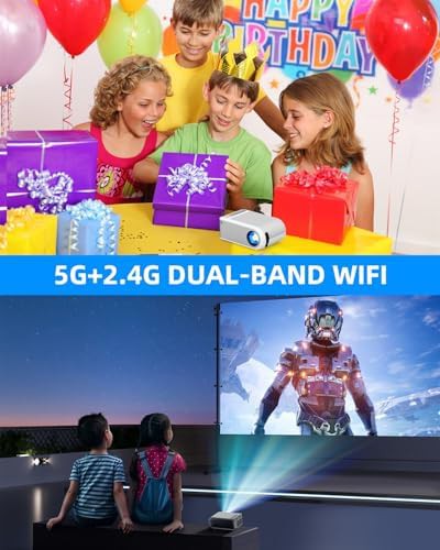 Mini portable wifi movie projector with speaker — photo 4