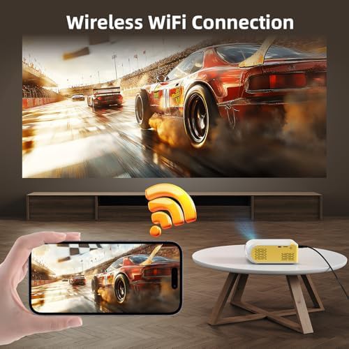 Mini projector with built-in speaker 1080p — photo 4