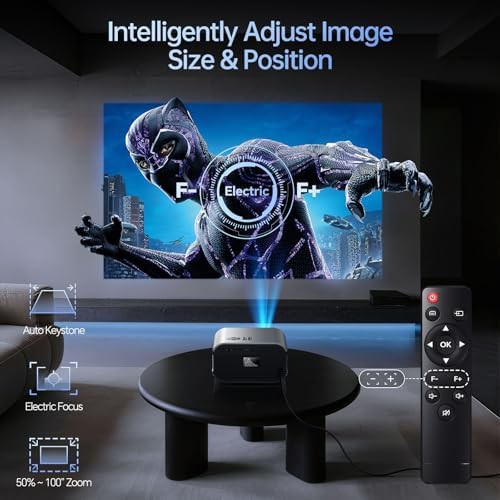 Smart home projector with WiFi and Bluetooth — photo 4