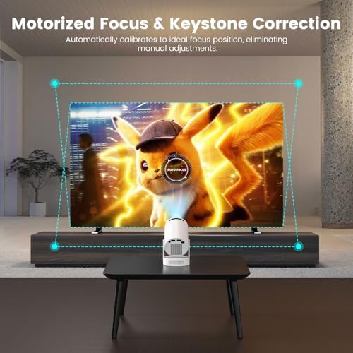 Mini portable projector with base speaker — photo 3