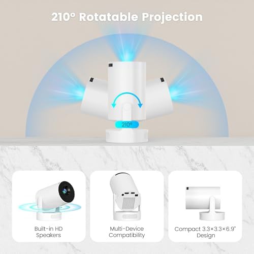 Mini portable projector with base speaker — photo 4