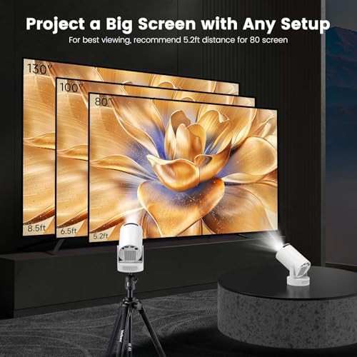 Mini portable projector with base speaker — photo 5