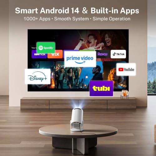 Portable smart projector with auto keystone correction — photo 3