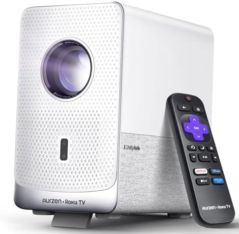 Cube shaped outdoor smart projector
