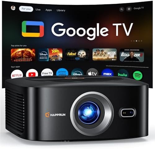 Google TV Projector with 4K Decoding