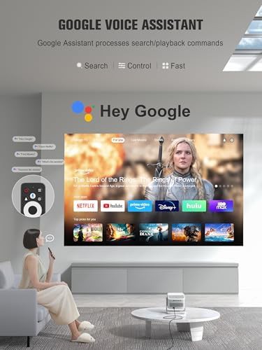 Google TV 4K smart ceiling projector — photo 4