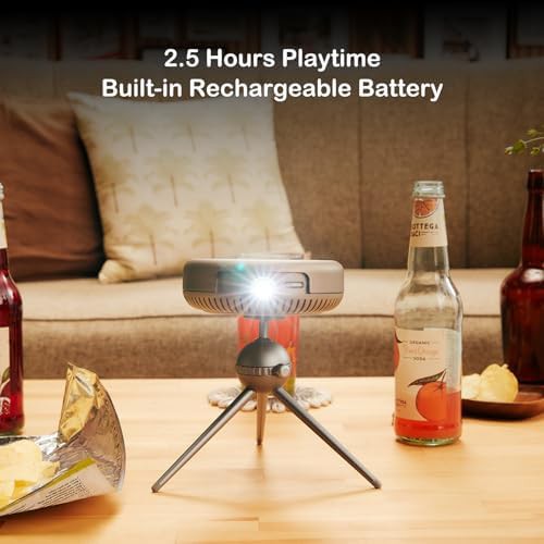 Green rechargeable smart 1080p projector — photo 4