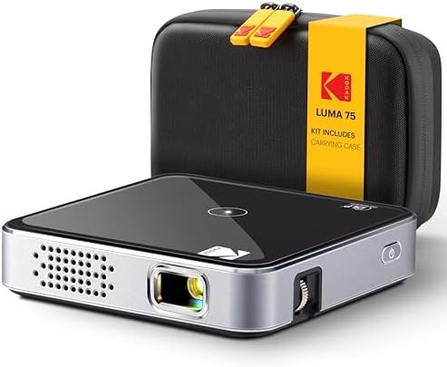 Black 1080p HD DLP mini projector