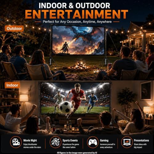 Double sided outdoor movie screen 120 in — photo 5