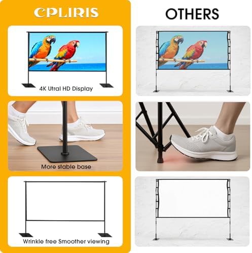 Outdoor 120 inch screen with stand — photo 4