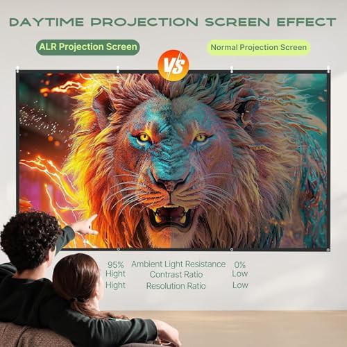 Portable 80 in ALR outdoor projector screen — photo 4