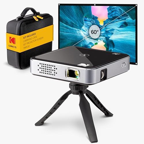 Black pocket projector for home theater