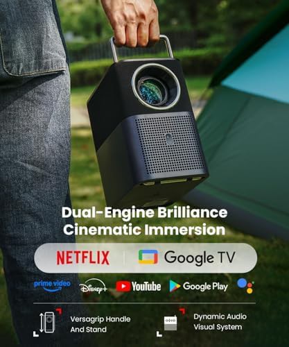 Smart projector with Google TV and Netflix — photo 4