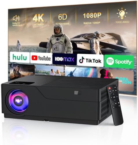 Portable outdoor projector for camping