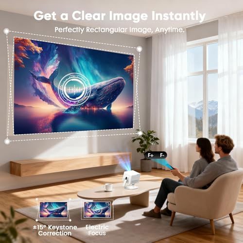 Smart mini projector with electric focus — photo 3