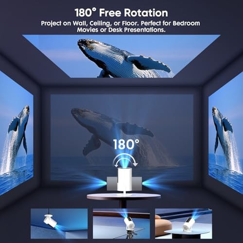 Portable Android projector with rotating stand — photo 3