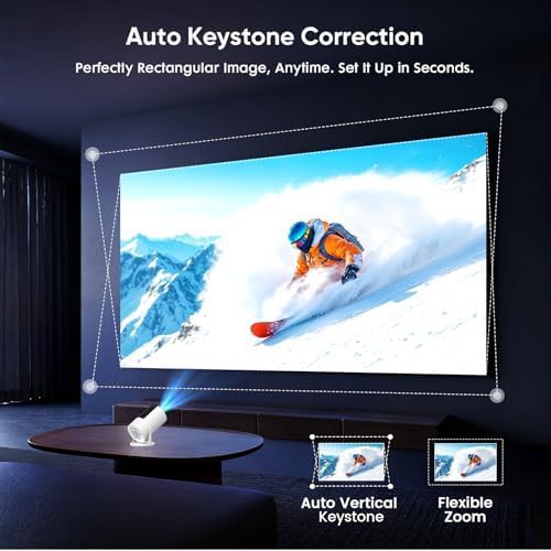 Portable Android projector with rotating stand — photo 4