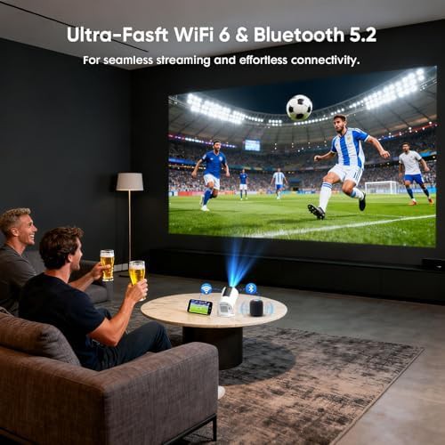 Portable Android projector with rotating stand — photo 5