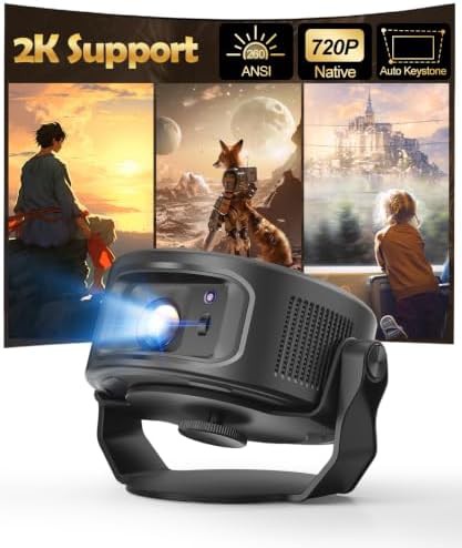 Outdoor mini smart projector with Bluetooth