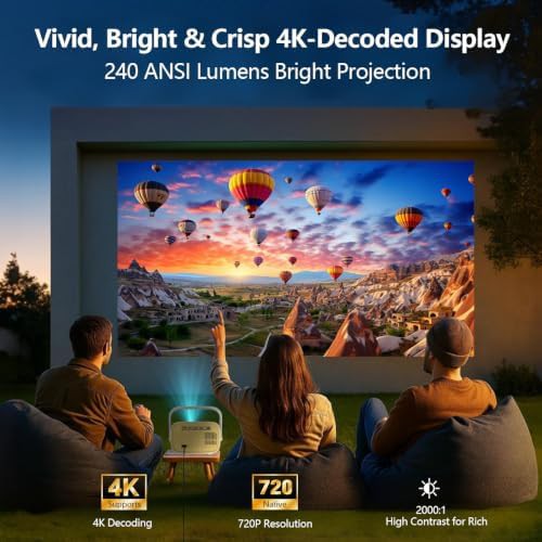 Outdoor 1080p wifi bluetooth projector — photo 4