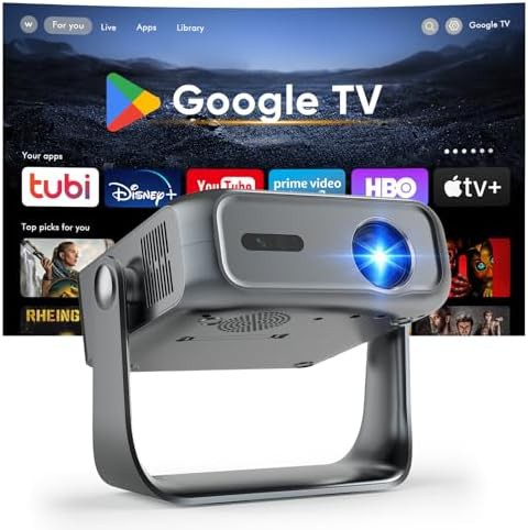 Outdoor smart projector with rotatable stand