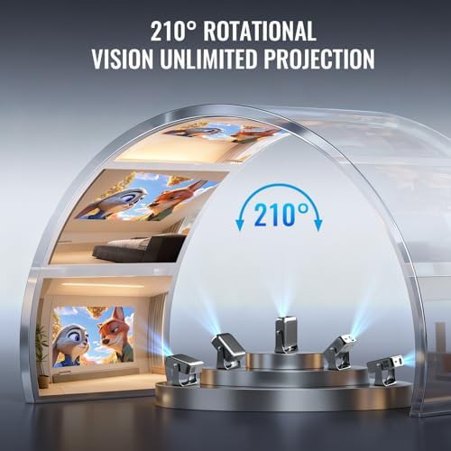 Outdoor smart projector with rotatable stand — photo 5