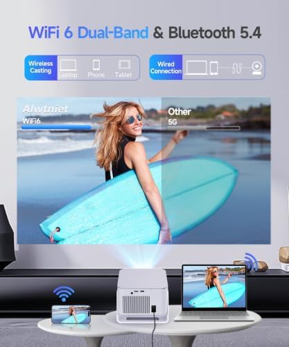 Smart mini projector with Android 14 and 1080p — photo 3