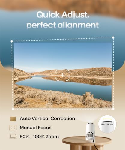 Mini smart projector with auto keystone and WiFi 6 — photo 3