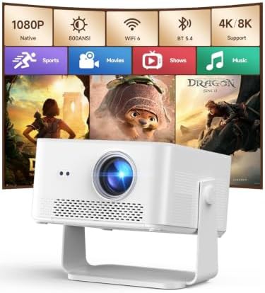 Rotating smart bedroom projector with auto focus