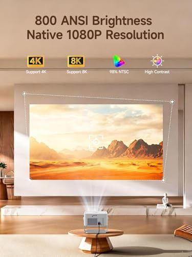 Rotating smart bedroom projector with auto focus — photo 3