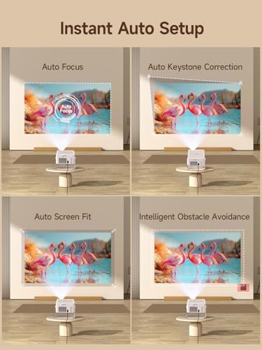Rotating smart bedroom projector with auto focus — photo 5