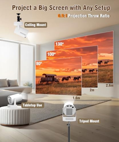 Short throw mini projector with Android and WiFi — photo 4