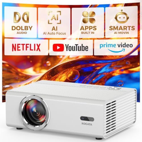 Quiet 50W Dolby smart indoor outdoor projector