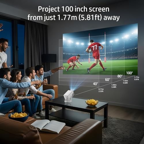 Short throw portable projector for bedrooms — photo 4